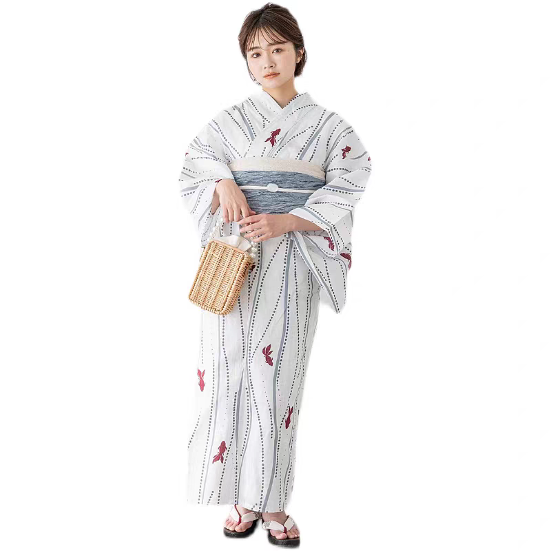 Goldfish Women Summer Yukata Cotton Made