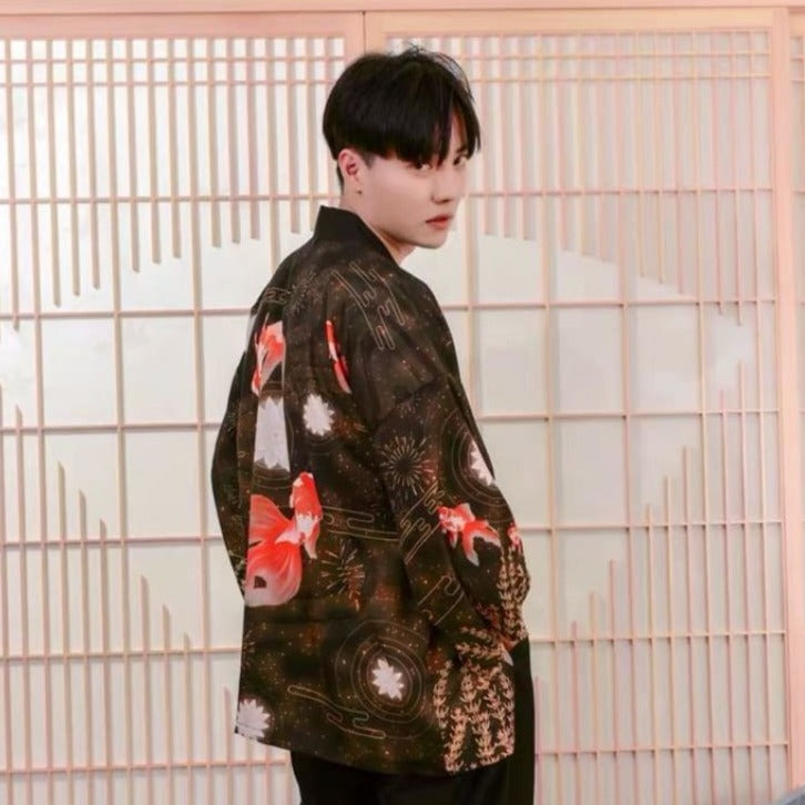 Haori | Hanabi Goldfish Kimono Cardigan