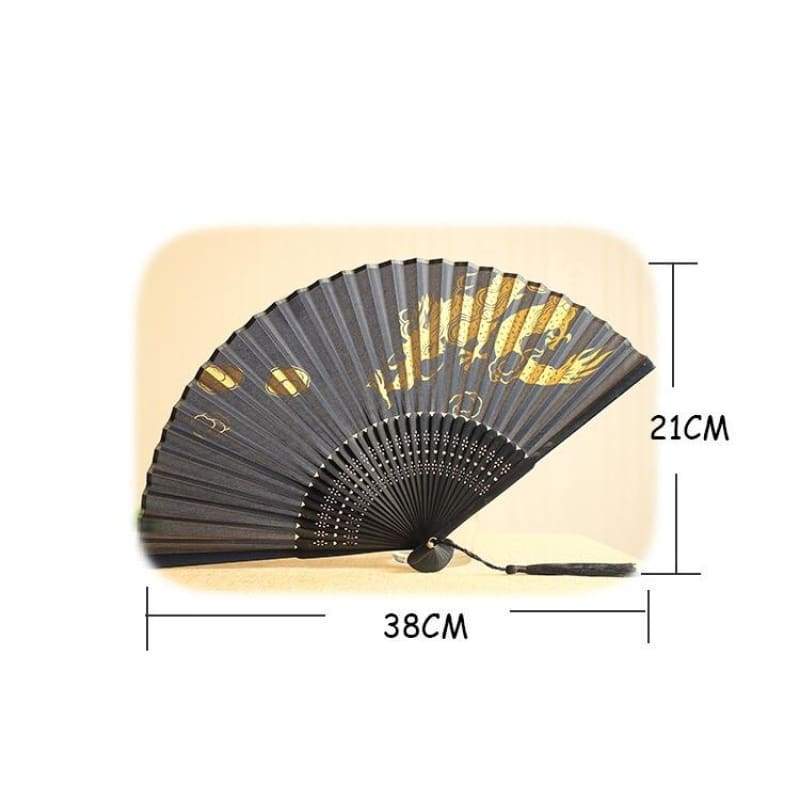 Hand Fan | Japanese Folding - Golden Dragon | Foxtume