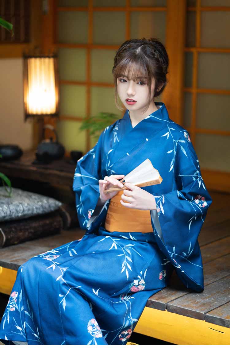 着物・浴衣 ohana Women Festival Wear Yukata [Aohana] | Japanese Kimono Shop – En Yukata